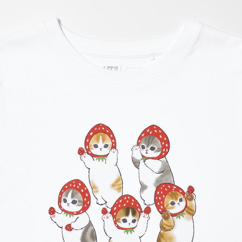 Uniqlo mofusand UT Graphic Women T-Shirts White  US |  GAIC-38197